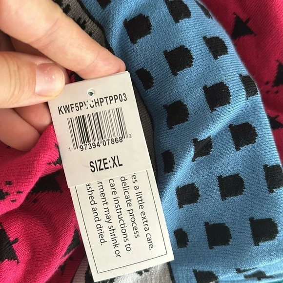 NWT Bioworld Harry Potter Hogwarts House Holiday Cardigan Sz L & XL - Picture 8 of 11